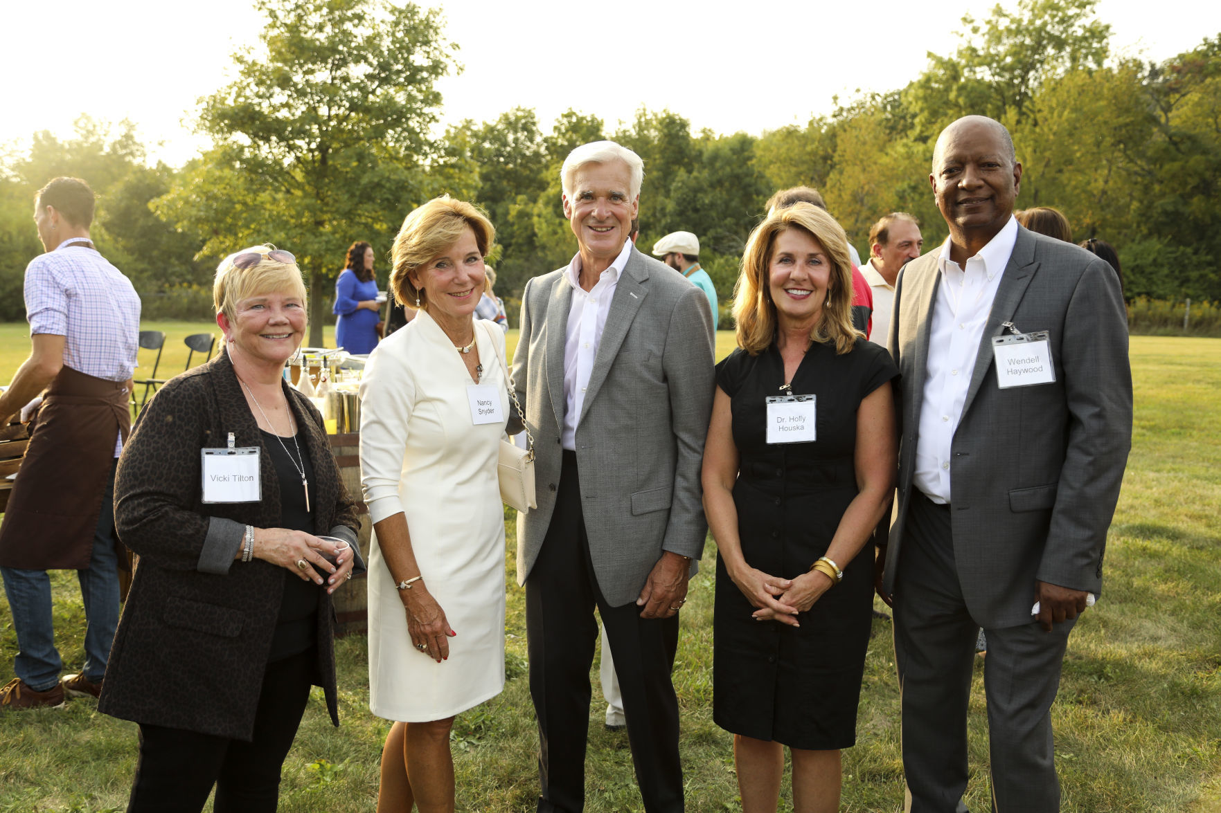 Vicki Tilton, Nancy and Steve Snyder, Dr. Holly Houska, Wendell Haywood
